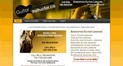 Desktop Screenshot of guitarinstructor.ca